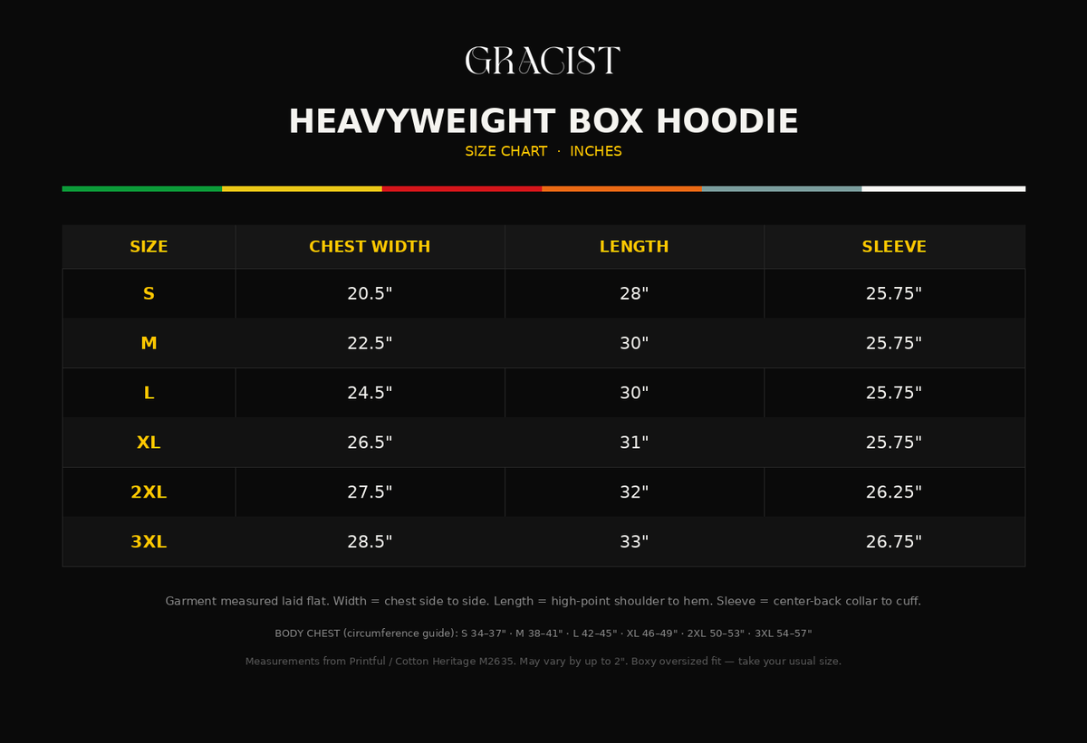 Gracist Heavyweight Box Hoodie – Carbon Grey